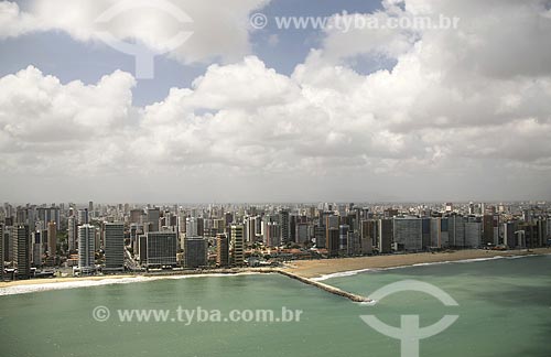  Assunto: Vista aérea da orla de Fortaleza / Local: Fortaleza - Ceará (CE) - Brasil / Date: Janeiro de 2009 