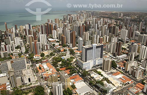  Assunto: Vista aérea do Centro urbano de Fortaleza / Local: Fortaleza - Ceará (CE) - Brasil / Data: Janeiro de 2009 