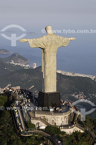  Assunto: Vista aérea do Cristo Redentor / 
Local: Rio de Janeiro - RJ - Brasil / 
Data: Novembro de 2008 