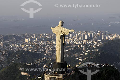  Assunto: Vista aérea do Cristo Redentor / 
Local: Rio de Janeiro - RJ - Brasil / 
Data: Novembro de 2008 