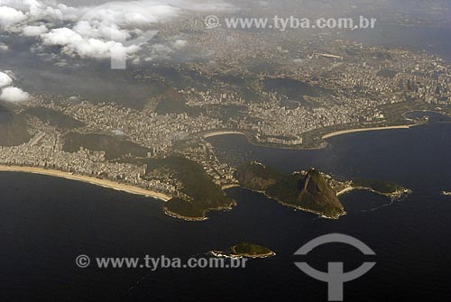  Assunto: Vista aérea da entrada da Baía de Guanabara - Zona Sul / Local: Rio de Janeiro - RJ - Brasil / Data: 15/02/2008 