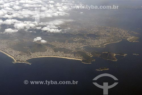  Assunto: Vista aérea da entrada da Baía de Guanabara - Zona Sul / Local: Rio de Janeiro - RJ - Brasil / Data: 15/02/2008 