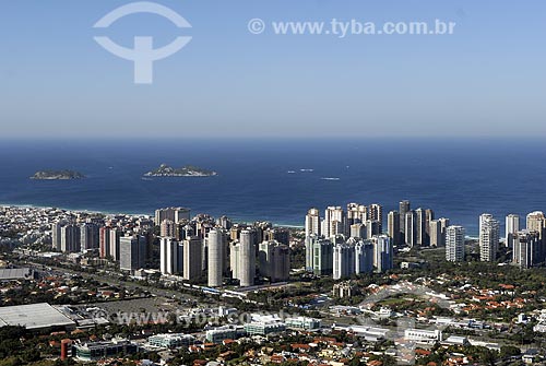  Assunto: Vista aérea da Barra da Tijuca / Local: Rio de Janeiro - RJ - Brasil / Data: 06/2008 