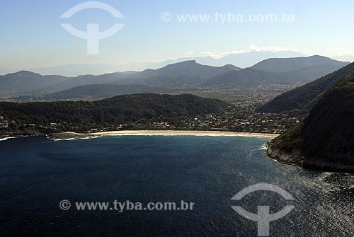  Assunto: Vista aérea da Praia de Itacoatiara / Local: Niterói - RJ - Brasil / Data: 06/2008 