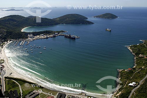  Assunto: Vista aérea da Praia dos Anjos e do Porto do Forno / 
Local: Búzios - RJ - Brasil / 
Data: 06/2008 