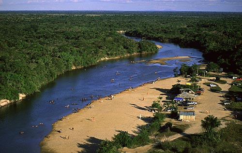  Assunto: Balneário no rio Cauamé / Local: Boa Vista - Roraima (RR) - Brasil / Data: Março de 2009 