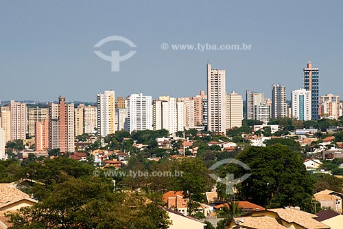  Assunto: Vista de cima do centro da cidade de Campo Grande / Local: Campo Grande - Mato Grosso do Sul (MS) / Data: Outubro de 2008 