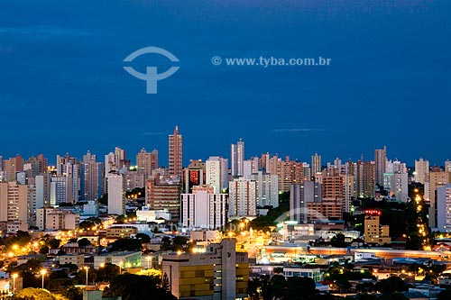  Assunto: Vista Panorâmica de Campo Grande à noite / Local: Campo Grande - Mato Grosso do Sul (MS) / Data: Janeiro de 2009 