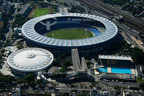  Assunto: Vista aérea do Maracanã em dia de jogo - Vasco x Bahia / Local: Maracanã - Rio de Janeiro - RJ - Brasil / Data: Outubro de 2009 