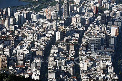  Vista do bairro do Leblon, de cima do Morro Dois Irmãos  - Rio de Janeiro - Rio de Janeiro - Brasil