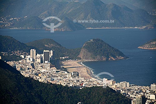  Vista dos Bairros de Copacabana e Leme de cima do Morro Dois Irmãos  - Rio de Janeiro - Rio de Janeiro - Brasil