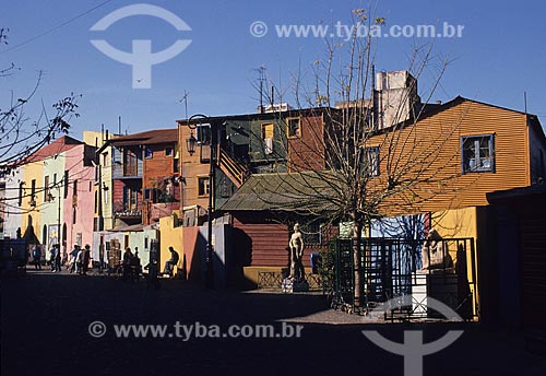  Assunto: Casas coloridas do Caminito, no bairro La Boca / Local: Buenos Aires - Argentina 