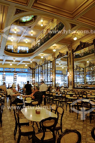  Assunto: Interior da Confeitaria Colombo (1894) - Estilo Art Nouveau  / Local:  Travessa do Ouvidor - Centro - Rio de Janeiro - RJ  / Data: Agosto de 2009 