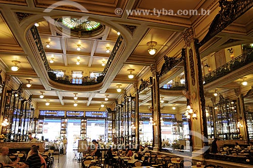  Assunto: Interior da Confeitaria Colombo (1894) - Estilo Art Nouveau  / Local:  Travessa do Ouvidor - Centro - Rio de Janeiro - RJ  / Data: Agosto de 2009 