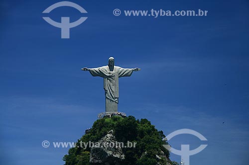  Assunto: Vista aérea do Cristo Redentor / Local: Rio de Janeiro - RJ - Brasil / Data: 11/2009 