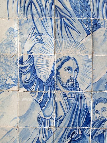  Assunto: Decoração de azulejos portugueses representando Jesus no interior da Igreja do Nosso Senhor do Bonfim  / Local:  Salvador - Bahia (BA) - Brasil  / Data: 07/2009 