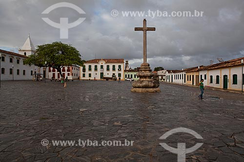  Assunto: Cruzeiro (1658) na Praça de São Francisco (Patrimônio Histórico da Humanidade da Unesco desde 01 de agosto de 2010) na Cidade de São Cristóvão.  / Local:  São Cristóvão - Sergipe (SE) - Brasil  / Data: 07/2010 