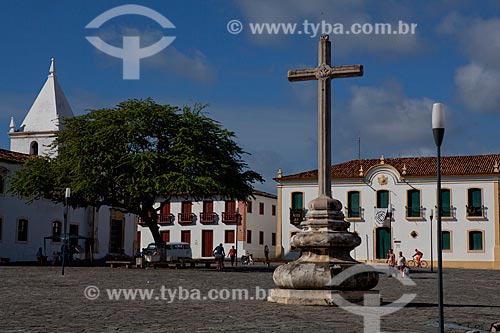  Assunto: Cruzeiro (1658) na Praça de São Francisco (Patrimônio Histórico da Humanidade da Unesco desde 01 de agosto de 2010) na Cidade de São Cristóvão.  / Local:  São Cristóvão - Sergipe (SE) - Brasil  / Data: 07/2010 