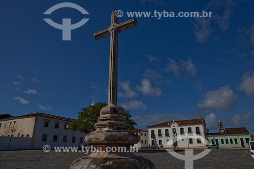  Assunto: Cruzeiro (1658) na Praça de São Francisco (Patrimônio Histórico da Humanidade da Unesco desde 01 de agosto de 2010) na Cidade de São Cristóvão.  / Local:  São Cristóvão - Sergipe (SE) - Brasil  / Data: 07/2010 