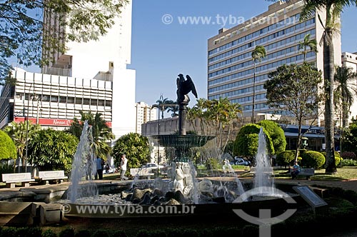  Assunto: Chafariz da praça central da cidade de Araraquara / Local: Araraquara - São Paulo - SP - Brasil / Data: 07/2009 