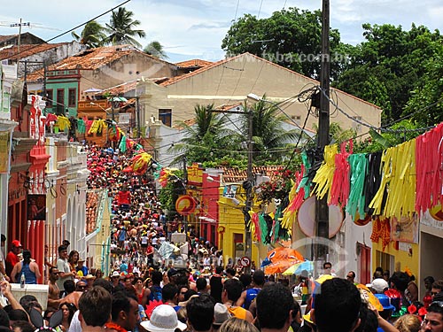  Assunto: Carnaval de rua - centro histórico / Local: Olinda - Pernambuco - PE - Brasil / Data: 03/2011 