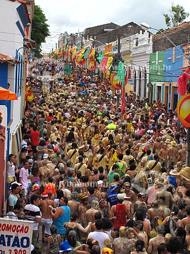 Assunto: Bloco Manguebeat - Carnaval de rua - centro histórico  / Local: Olinda - Pernambuco - PE - Brasil / Data: 03/2011 