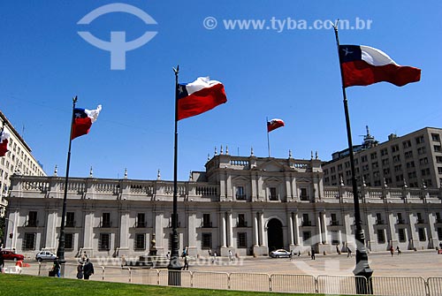  Assunto: Palácio de La Moneda  Localizado na Praça da Constituição onde Salvador Allende foi morto / Local: Santiago - Chile - América do Sul / Data: 01/2011 