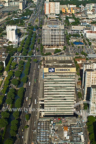  Assunto: Vista aérea do prédio dos Correios / Local: Centro - Rio de Janeiro (RJ) - Brasil  / Data: 12/2009 