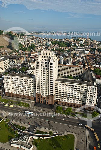  Assunto: Vista aérea do Palácio Duque de Caxias / Local: Centro - Rio de Janeiro  (RJ) -  Brasil / Data: 11/2009 