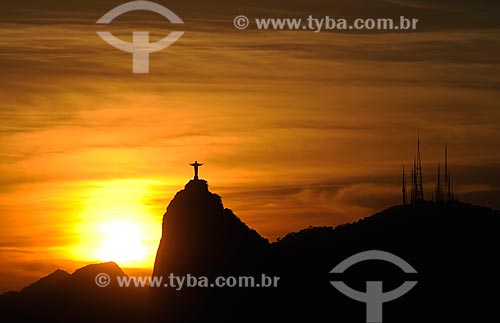  Assunto: Vista do Cristo Redentor  / Local: Rio de Janeiro (RJ) - Brasil / Data: 10/2008 