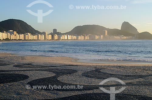  Assunto: Vista da praia de Copacabana / Local: Copacabana - Rio de Janeiro (RJ) - Brasil / Data: 11/2008 