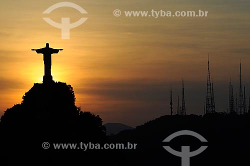  Assunto: Vista do Cristo Redentor  / Local: Rio de Janeiro (RJ) - Brasil / Data: 10/2008 