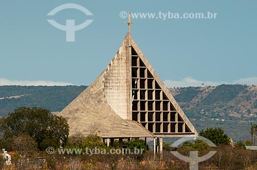  Assunto: Igreja Bom Jesus do Horto - Morro do Horto - Chapada do Araripe ao fundo / Local: Juazeiro do Norte - Ceará (CE) - Brasil / Data: 08/2010 