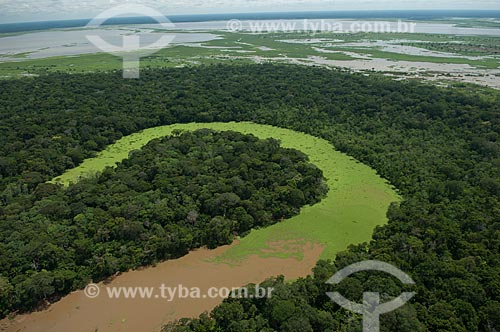  Assunto: Vista aérea de várzea de rio / Local: Departamento de Santa Cruz - Bolívia - América do Sul / Data: 03/2008 