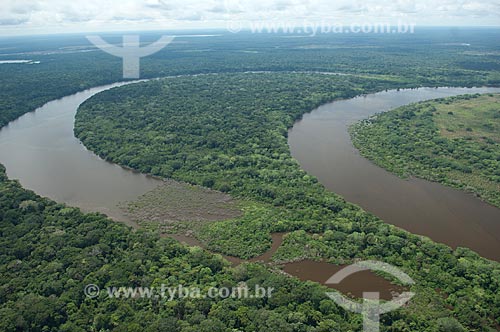  Assunto: Vista aérea de várzea de rio / Local: Departamento de Santa Cruz - Bolívia - América do Sul / Data: 03/2008 