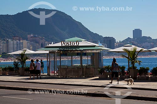  Assunto: Quiosque Posto 6 na Praia de Copacabana / Local: Copacabana - Rio de Janeiro (RJ) - Brasil / Data: 04/2011 