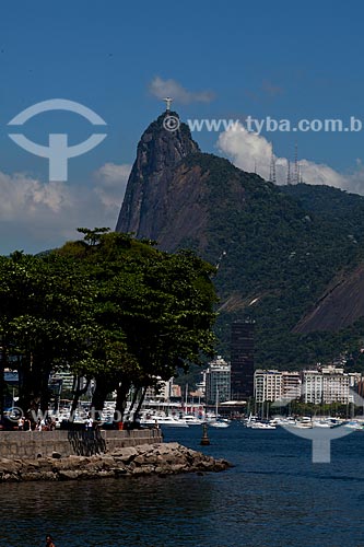  Assunto: Cristo Redentor visto da Urca / Local: Urca - Rio de Janeiro (RJ) - Brasil / Data: 02/2011 