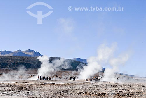  Assunto: Águais termais perto dos Geiseres del Tatio / Local: Deserto de Atacama - Chile - América do Sul / Data: 01/2011 