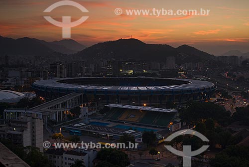  Assunto: Vista do Estádio Jornalista Mário Filho e do Parque Aquático Júlio Delamare / Local: Rio de Janeiro (RJ) -  Brasil / Data: 06/2010 