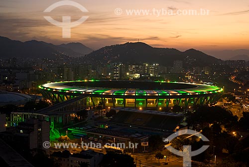  Assunto: Vista do Estádio Jornalista Mário Filho - Maracanã - e do Parque Aquático Júlio Delamare / Local: Rio de Janeiro (RJ) -  Brasil / Data: 06/2010 