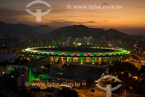  Assunto: Vista do Estádio Jornalista Mário Filho - Maracanã - e do Parque Aquático Júlio Delamare / Local: Rio de Janeiro (RJ) -  Brasil / Data: 06/2010 