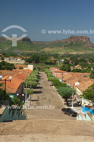  Assunto: Vista do rio Parnaíba do alto de um morro / Local: Amarante - Piauí (PI) - Brasil / Data: 11/2009 