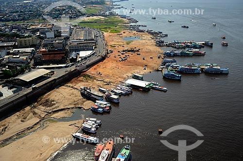  Assunto: Vista do Porto de Manaus - maior seca registrada / Local: Manaus - Amazonas (AM) - Brasil / Data: 11/2010 