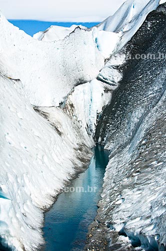  Assunto: Fenda no Glaciar Viedma / Local: El Chalten - Província de Santa Cruz - Argentina - América do Sul / Data: 02/2010 