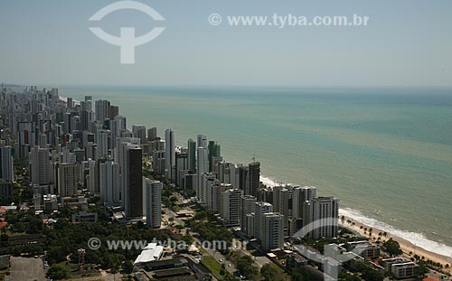  Assunto: Vista aérea da Praia da Boa Viagem / Local: Recife - Pernambuco (PE) - Brasil / Data: 10/2011 