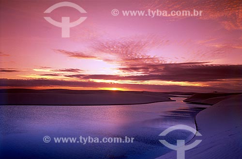  Assunto: Vista do Parque Nacional dos Lençóis Maranhenses / Local: Barreirinhas - Maranhão (MA) - Brasil / Data: 01/2008 