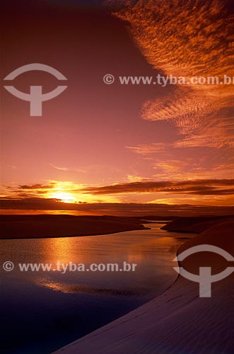  Assunto: Vista do Parque Nacional dos Lençóis Maranhenses / Local: Barreirinhas - Maranhão (MA) - Brasil / Data: 01/2008 