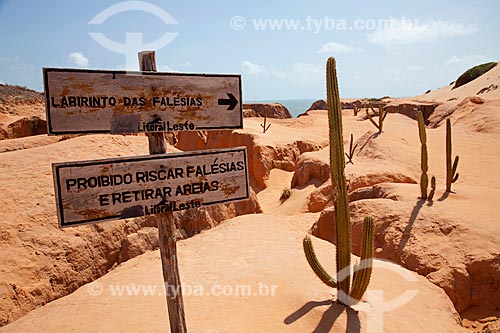  Assunto: Monumento Natural das Falésias de Beberibe / Local: Beberibe - Ceará (CE) - Brasil / Data: 11/2011 