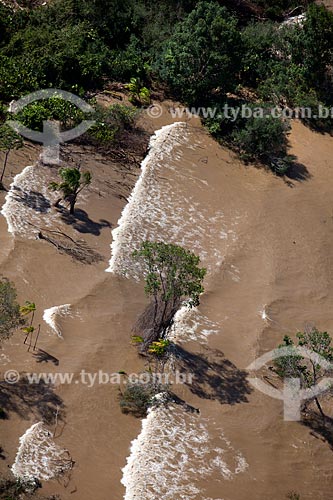  Assunto: Vista aérea da Ilha do Parazinho no arquipélago do Bailique / Local: Amapá (AP) - Brasil / Data: 04/2012 