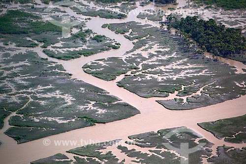  Assunto: Vista aérea do Arquipélago do Bailique / Local: Amapá (AP) - Brasil / Data: 04/2012 